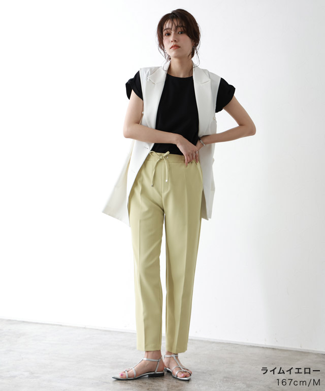 Gauze# ガーゼ リネンピエロパンツ G904 ワイドパンツ