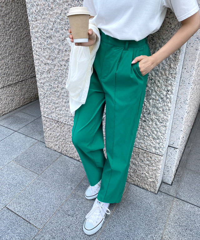 marvelous by Pierrot パンツ テーパード ストレッチ 接触冷感