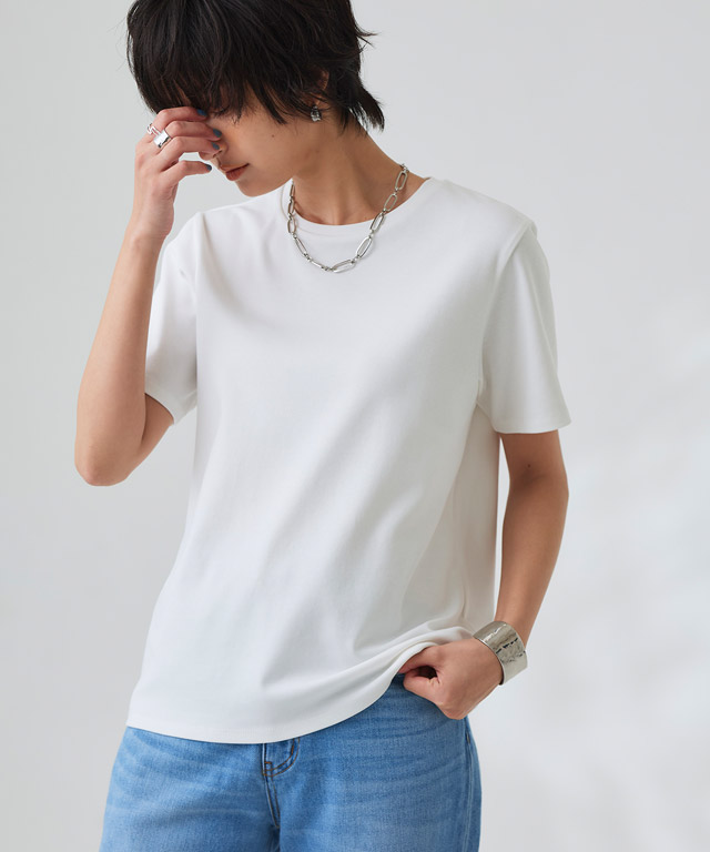 tシャツ レディース 半袖 綿100％ コーマコットン Uネック MD RASW あすつく 送料無料 | RASW | 03