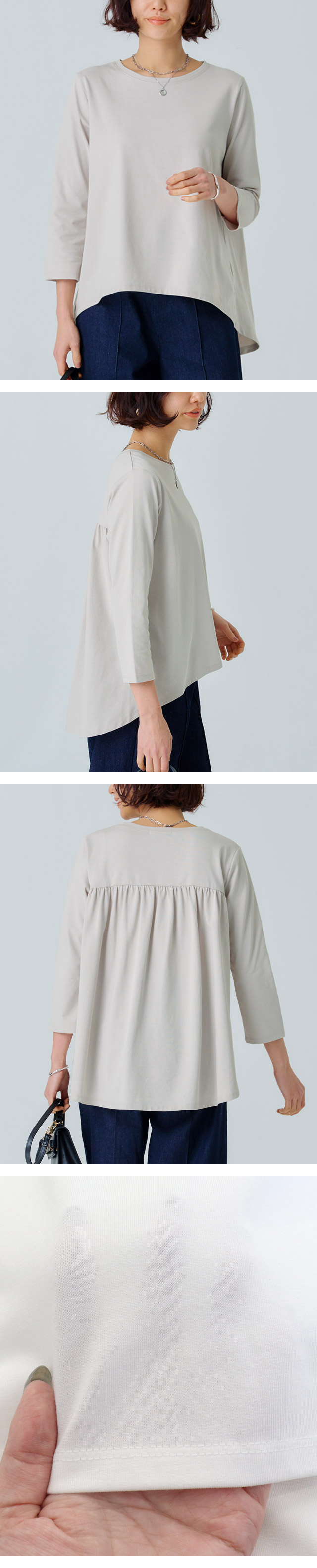 RASW Tシャツ GIZAコットン 綿混 レディース UVカット 機能性