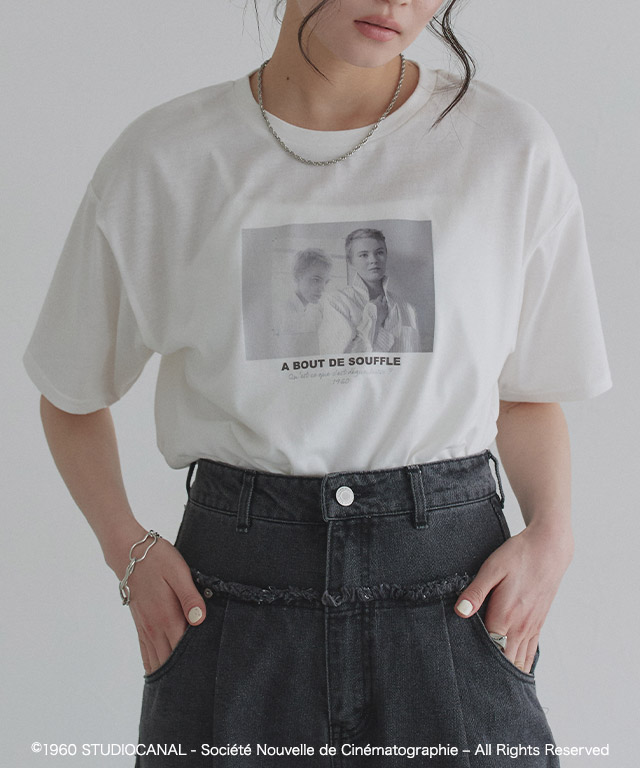 ジャン・リュック・ゴダール映画作品/勝手にしやがれ/プリントTシャツ