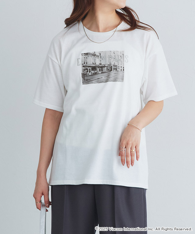 対象アイテム2点以上で1000円OFF】【EMILY IN PARIS】ロゴT
