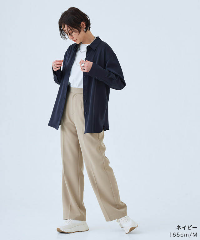 10％OFF】【スピード配送】[RASW] サテンベーシックシャツ