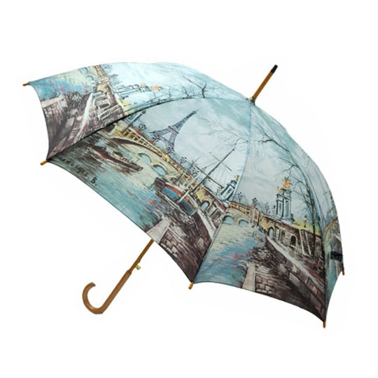 傘 レディース かさ 雨傘 おしゃれ 長傘 ジャンプ 58cm 軽量 丈夫 名画