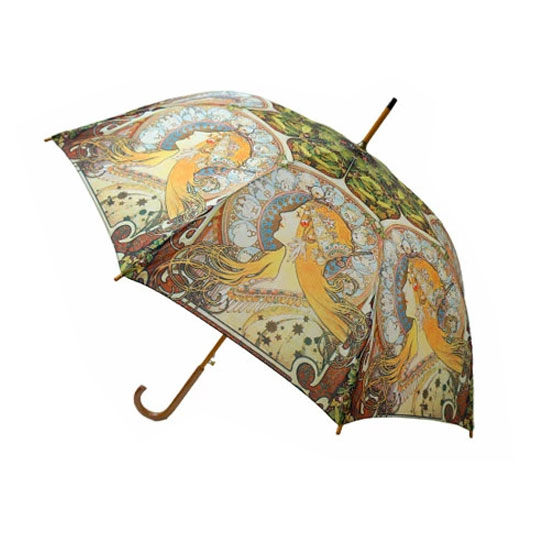 傘 レディース かさ 雨傘 おしゃれ 長傘 ジャンプ 58cm 軽量 丈夫 名画