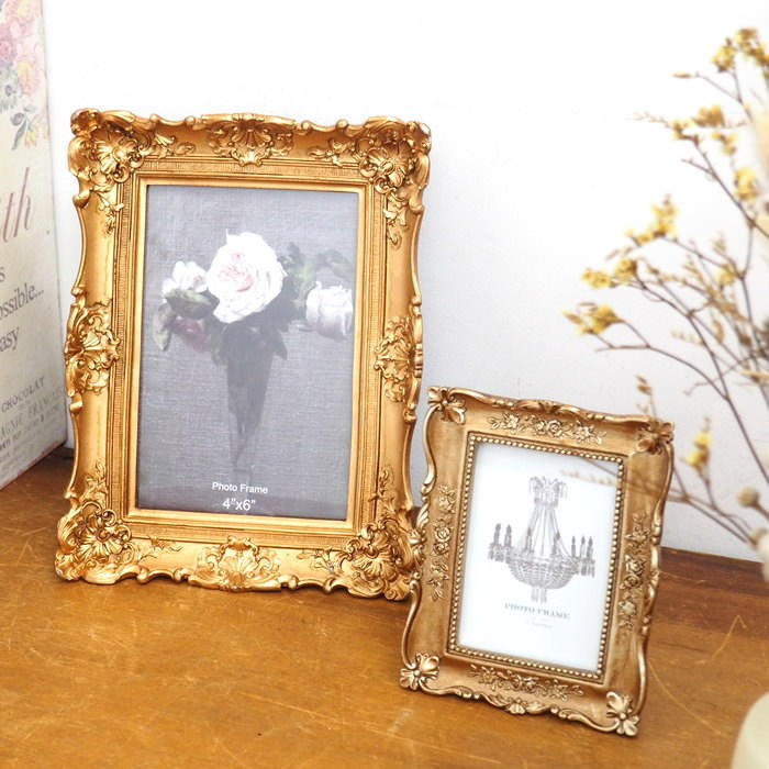 ミニフォトフレーム 写真立て 壁掛け おしゃれ アンティーク