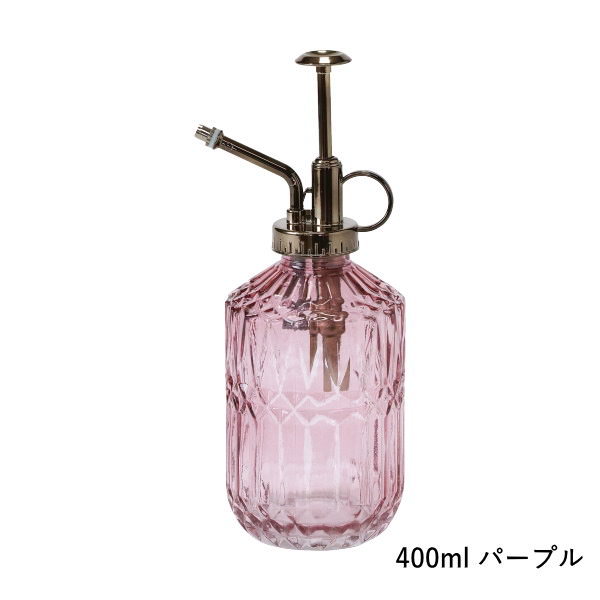 スプレーボトル ミスト おしゃれ 霧吹き 観葉植物 ガラス 細かい 400ml