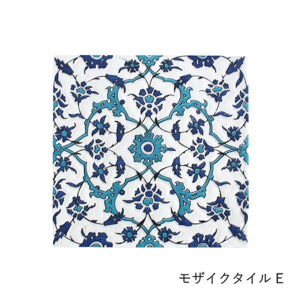 タイル 150mm角 デザインタイル 150mm×150mm×厚さ8mm 柄 レトロ ブルー