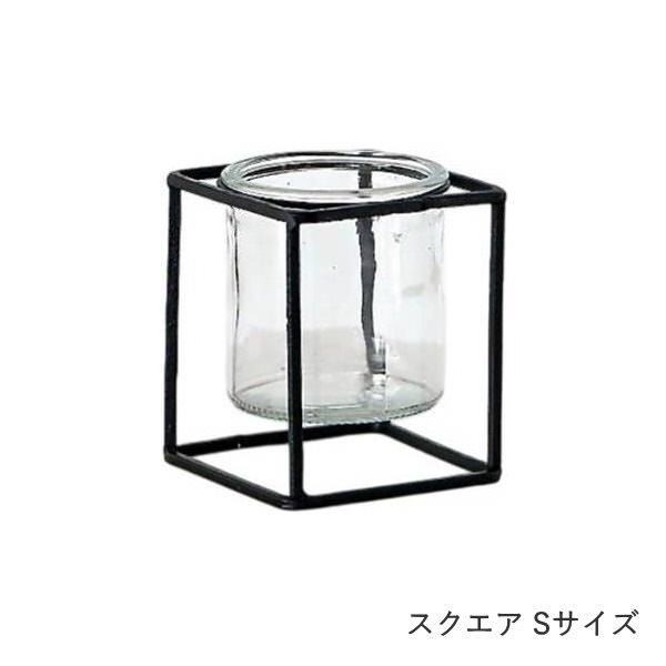 アイアンスタンド付き ガラスフラワーベース 花瓶 花瓶 おしゃれ ガラス 一輪挿し フラワーベース 北欧 アイアン