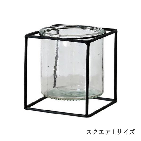 花瓶 おしゃれ ガラス 一輪挿し フラワーベース 北欧 アイアン