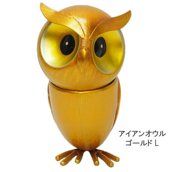 フクロウオルゴール銅製置物インテリア工芸品美術品A3088 フクロウ