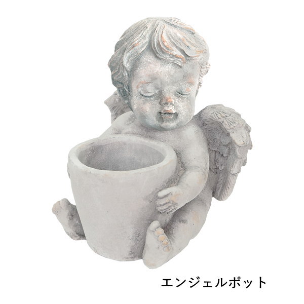 天使 置物（鉢、プランター）｜庭、ガーデニング | DIY、工具 の
