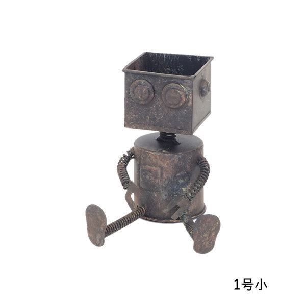 置物 玄関 おしゃれ インテリア ブリキ 花器 屋外 雑貨 オブジェ 鉢 ブ