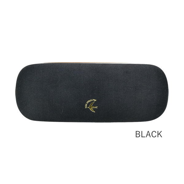 黒いメガネケース 金色ロゴ メガネケース ハード おしゃれ 大人 女性 かわいい 眼鏡 サングラス