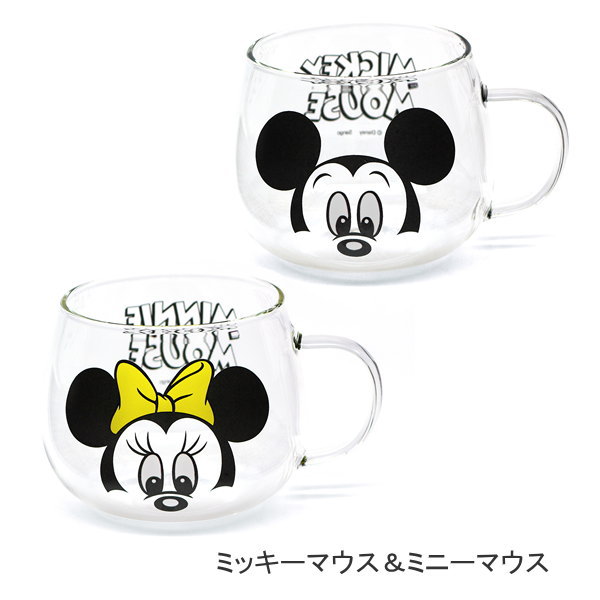 Disney（ディズニー） 食器 マグカップ おしゃれ ペア ガラス 耐熱