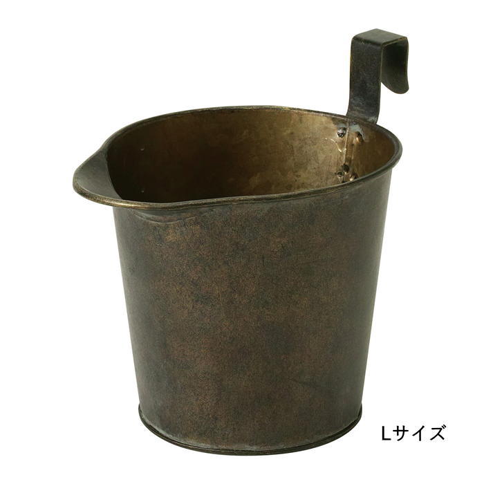 プランター おしゃれ 室内 屋外 カバー 鉢 ブリキ ポット 小物入れ