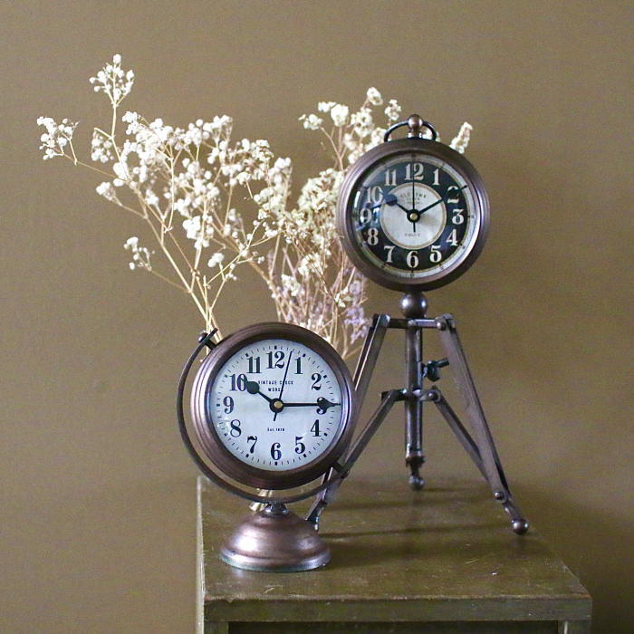 時計 おしゃれ 置き時計 アナログ 電池式 インテリア : ガーデニングと