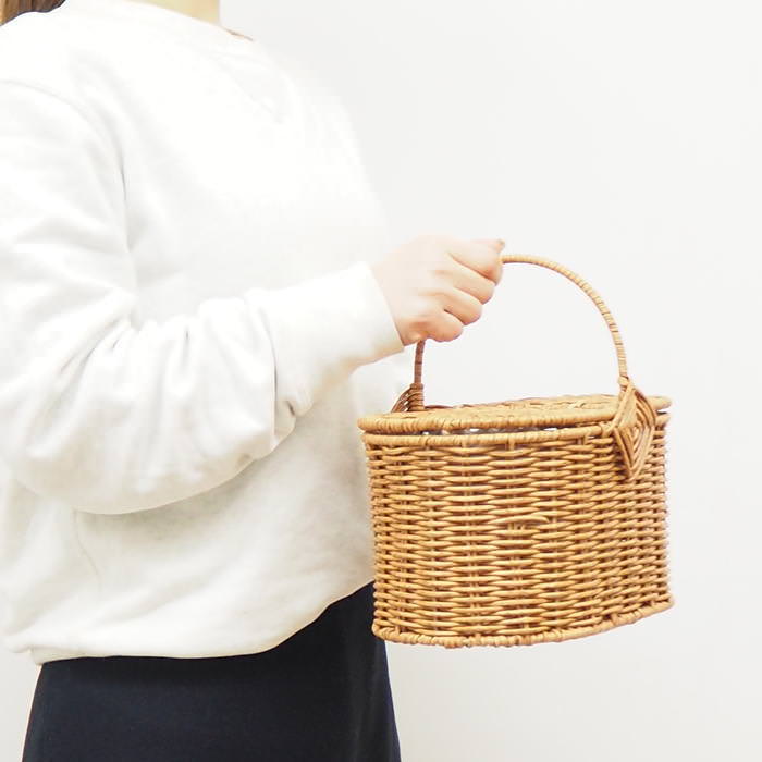 かご バスケット 洗える カゴ 収納 おしゃれ ふた付き ピクニック