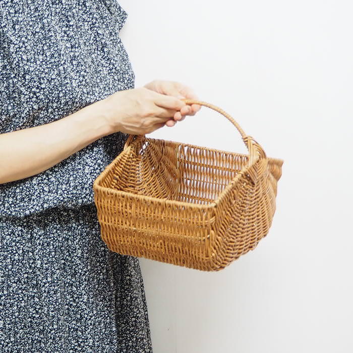 かご バスケット 洗える カゴ 収納 おしゃれ ふた付き ピクニック