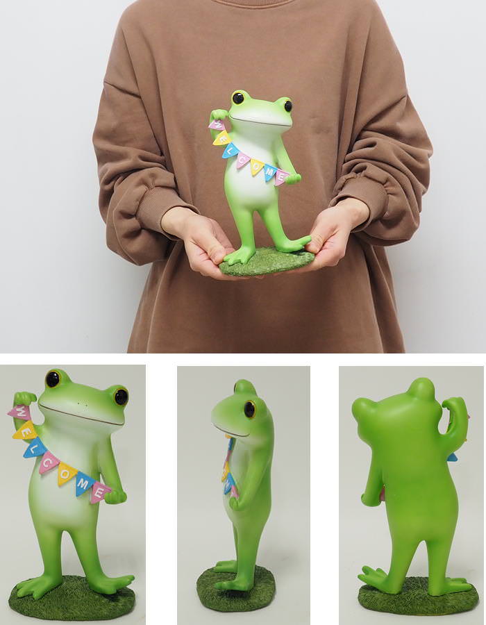 ガーデンオーナメント 置物 カエル コポー ガーデン かわいい copeau