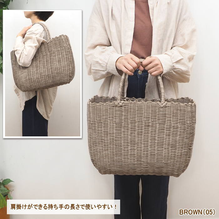 バッグ レディース トート かごバッグ おしゃれ 手提げ 夏 大きめ pp