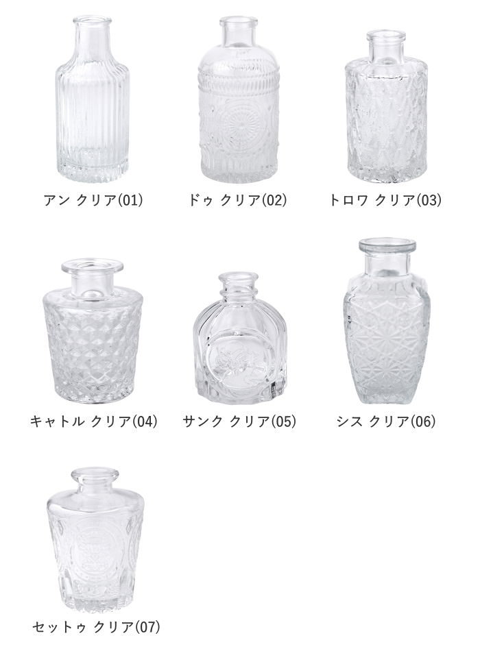 フラワーベース 花瓶 おしゃれ ガラス 小さい...の詳細画像3