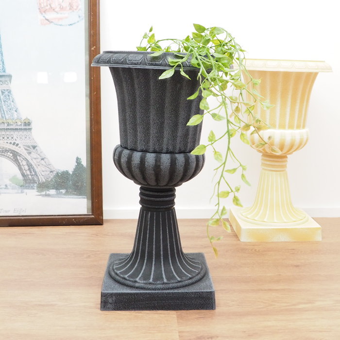 即出荷 植木鉢 おしゃれ プラスチック 脚付き 丸型 屋外 室内 ポット 寄せ植え 植木鉢カバー |  | 04