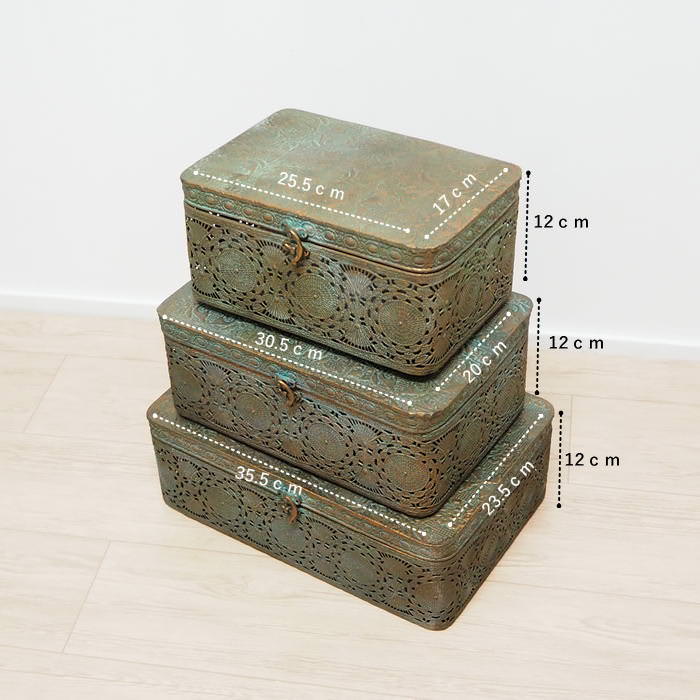 収納ボックス ブリキ 収納ケース 収納箱 蓋付き ふた付き フタ付き