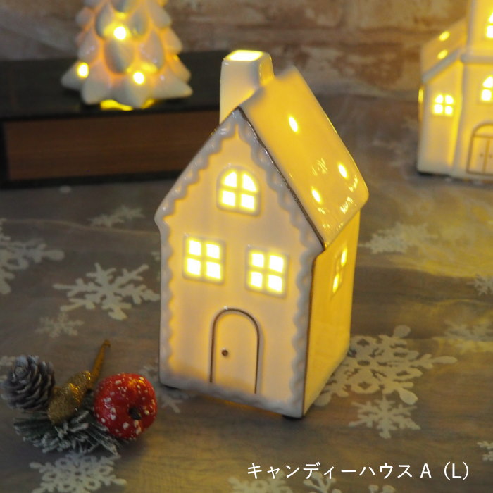 丸和貿易 クリスマス 飾り おしゃれ 雑貨 玄関 置物 led ライト 卓上