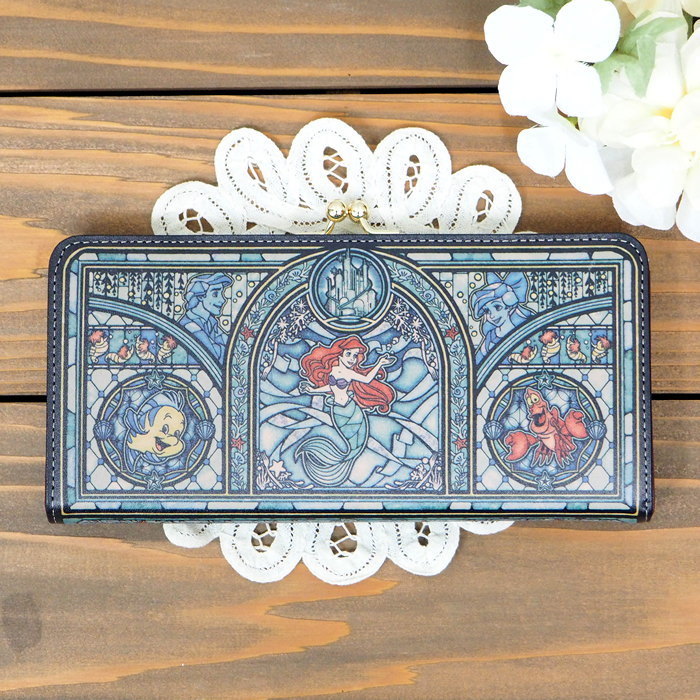 Disney（ディズニー） 財布 レディース 長財布 がま口 ブランド 本革
