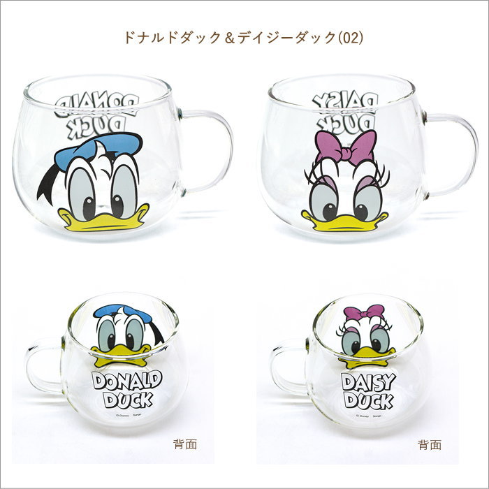 Disney（ディズニー） 食器 マグカップ おしゃれ ペア ガラス 耐熱