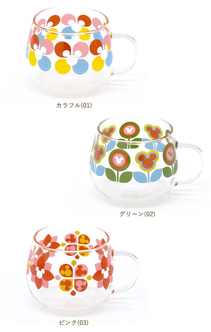 Disney（ディズニー） 食器 マグカップ おしゃれ ガラス 耐熱 コーヒー