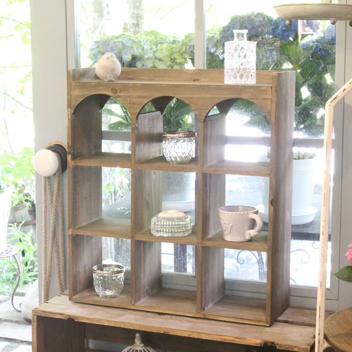 ディスプレイラック 卓上 おしゃれ コレクションボックス 木製