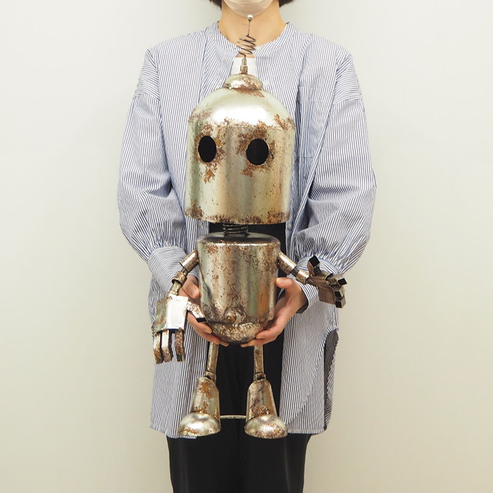 即出荷 置物 インテリア おしゃれ 玄関 オブジェ 庭 ガーデニング 雑貨 飾り ロボット |  | 03