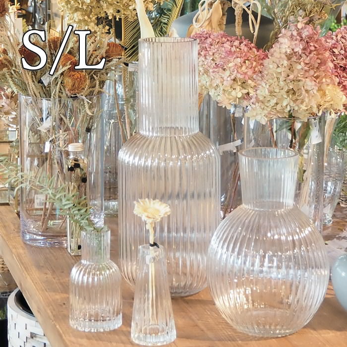 花瓶 おしゃれ 大きい ガラス 透明 花 フラワーベース 丸 インテリア