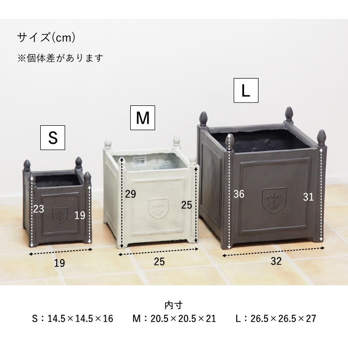 植木鉢 大型 おしゃれ スクエア 四角 鉢 プ...の詳細画像1
