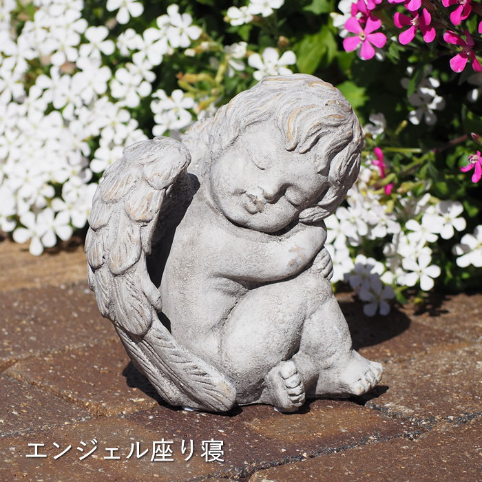 天使 置物 エンジェル 雑貨 オブジェ 庭 インテリア おしゃれ