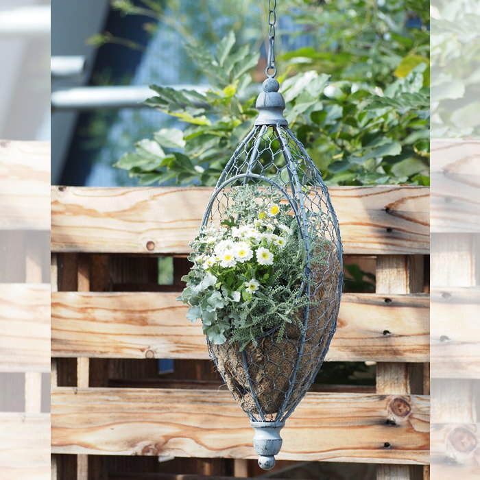ハンギングプランター アンティークアイアン（園芸用品） | 花