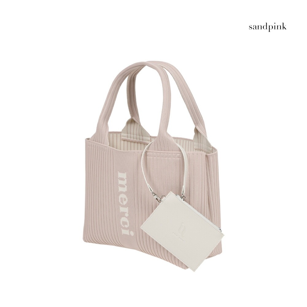 q bag paris トートバッグ ミニトート ニット バッグ ミニ