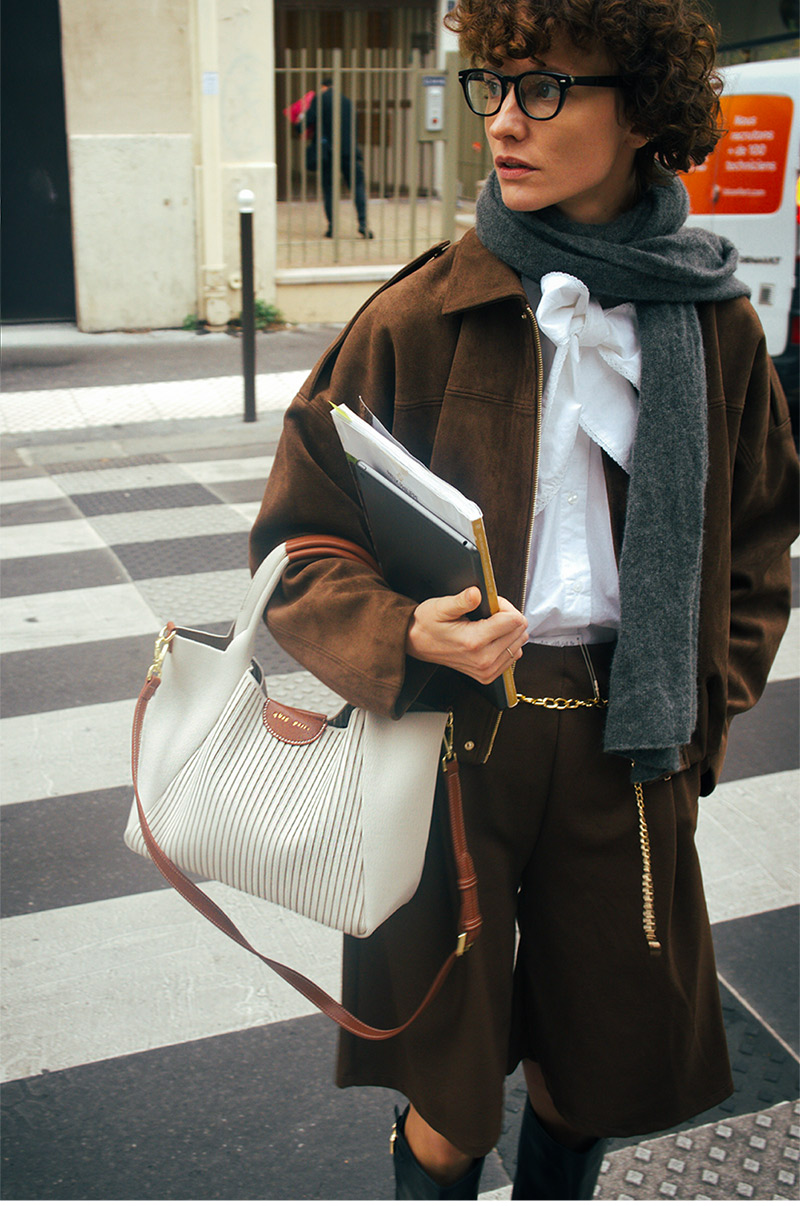 トリコット プチ q bag ニット トート