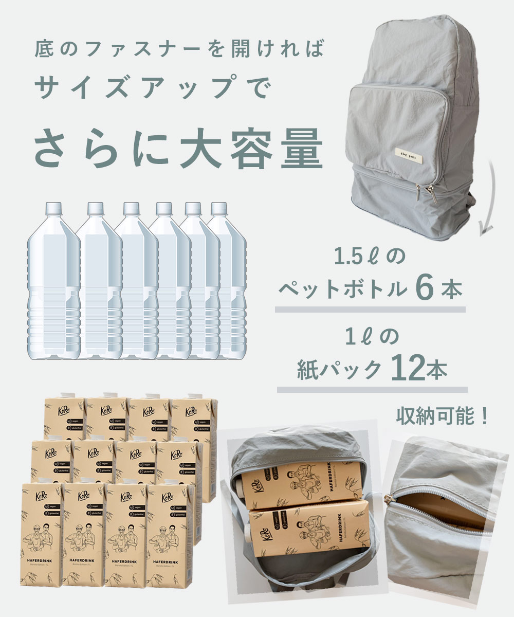 qbag リュック ラフィネ プリセ　サステナブル　リサイクル　バッグパック