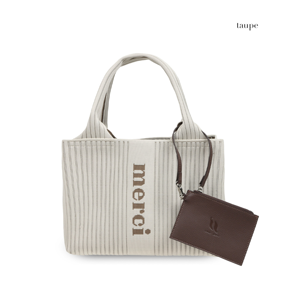 qbag paris トリコットプチ tricote petit トープ q bag paris トートバッグ オールシーズン 秋冬 ミニ ニット