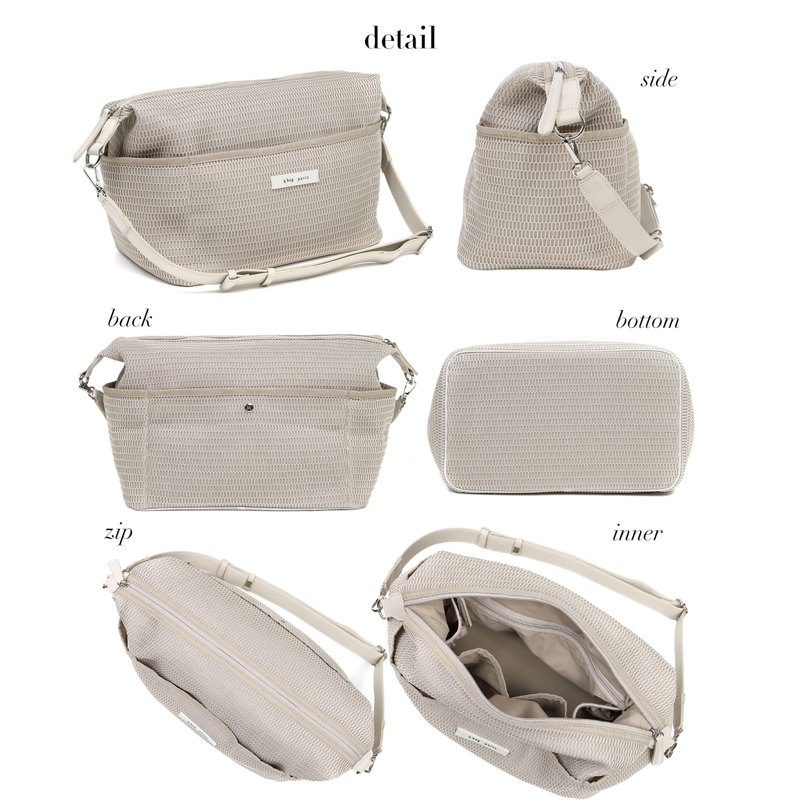 q bag paris ショルダーバッグ レディース 斜めがけ 3way ベビーカー