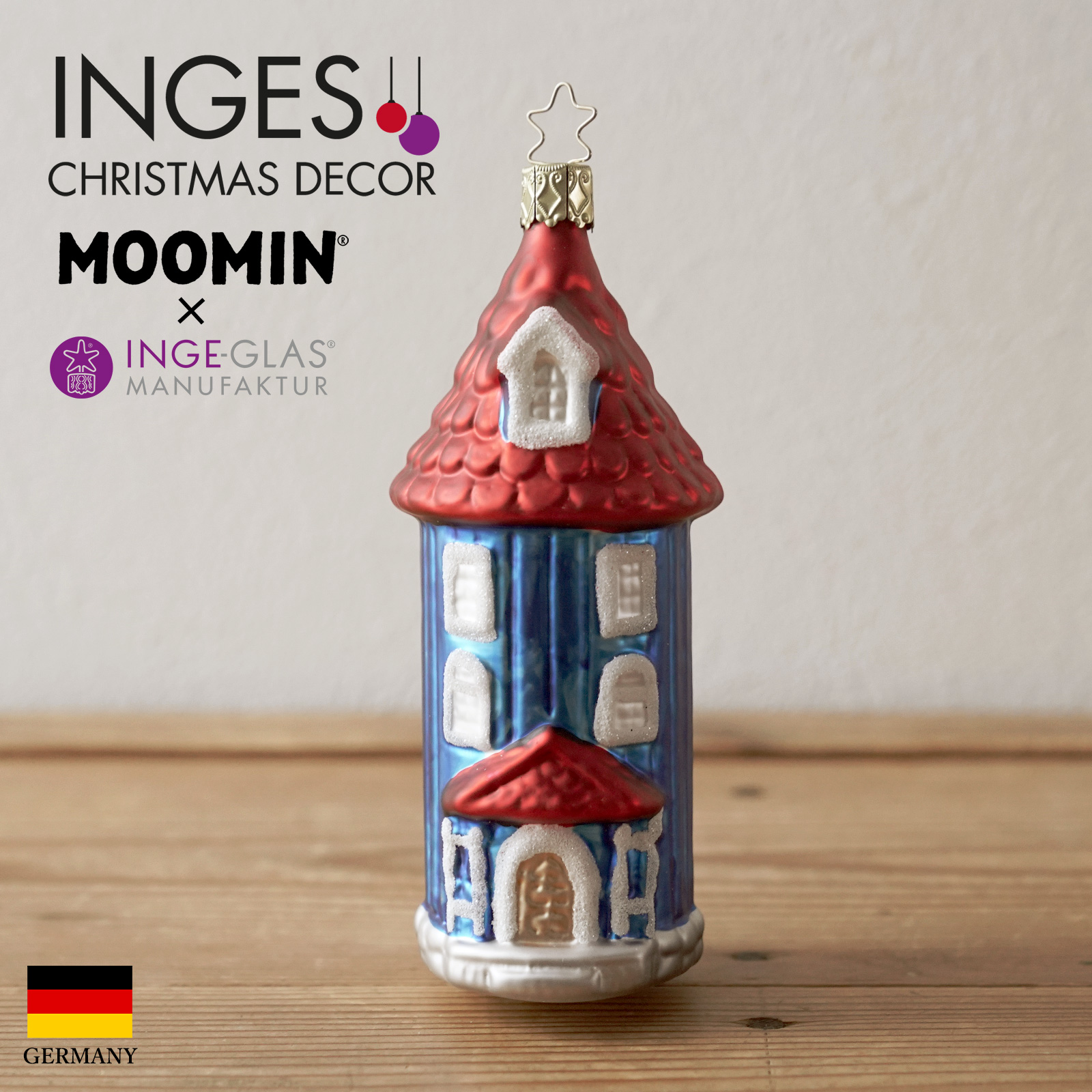 クリスマスツリー 飾り オーナメント INGE-GLAS MANUFAKTUR ムーミンの