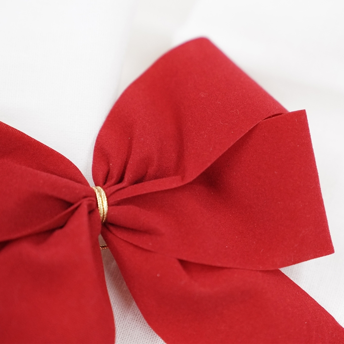 リボン C.E. PATTBERG製 クリスマスオーナメント 飾り ベルベット調