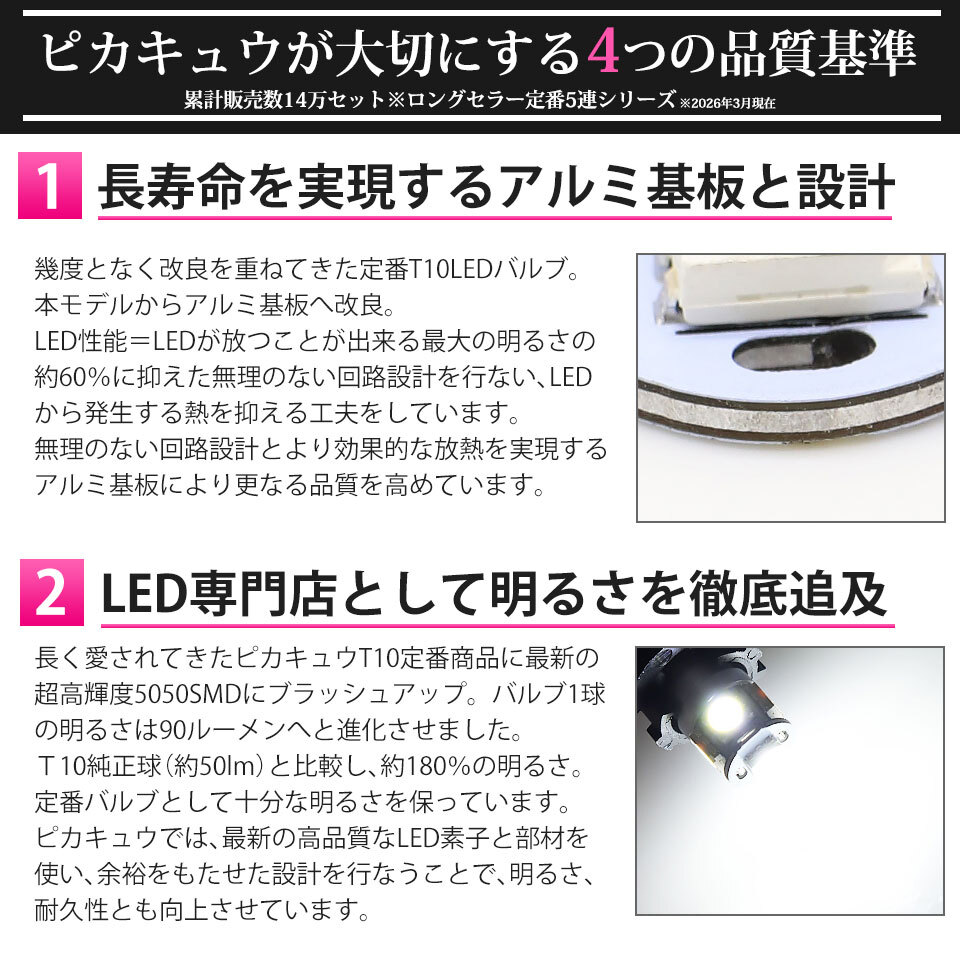 ピカキュウ T10 バルブ LED ナンバー灯 ホンダ フリード (GB3/4/GP3