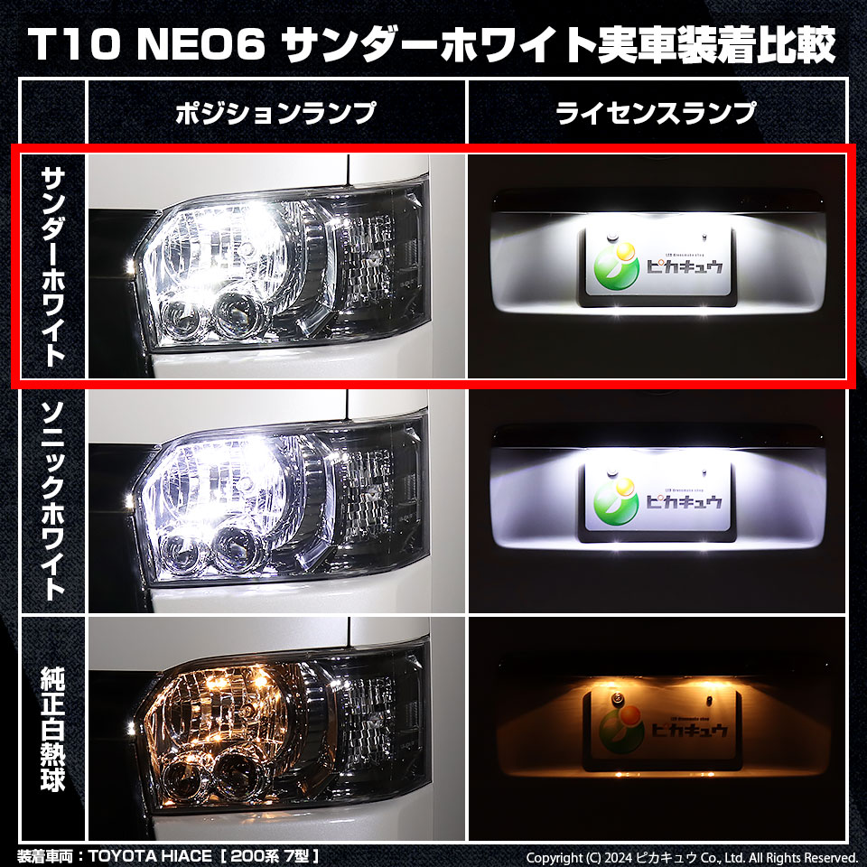 ピカキュウ T10 バルブ LED ポジションランプ ライセンスランプ ルーム