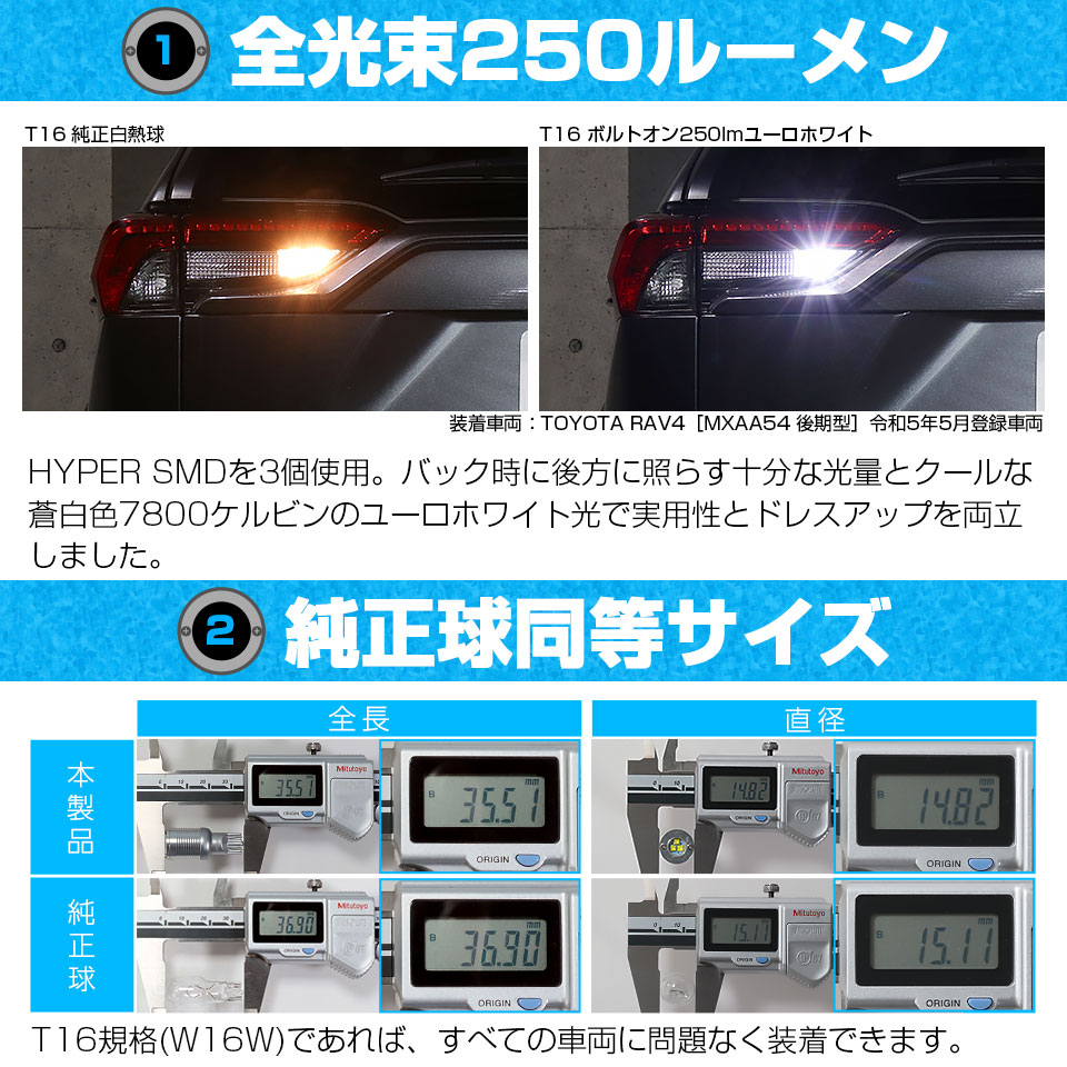 ピカキュウ ホンダ シビック (FL1/FL4) 対応 バックランプ LEDバルブ