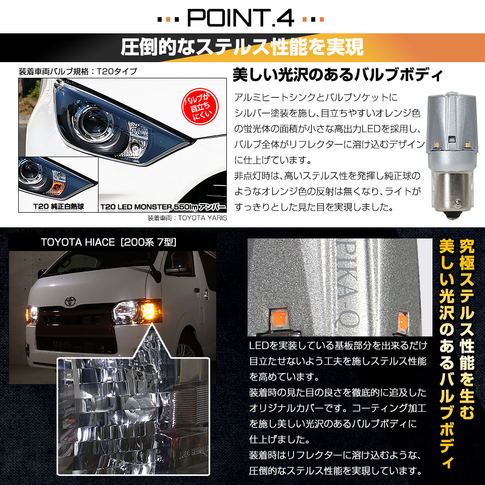 ピカキュウ S25S BAU15s ダイハツ キャスト (LA250S/260S) 対応 R