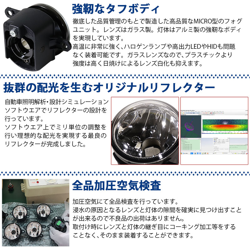 ピカキュウ ダイハツ車対応 MICRO (H8 H11 H16 兼用) LED MONSTER